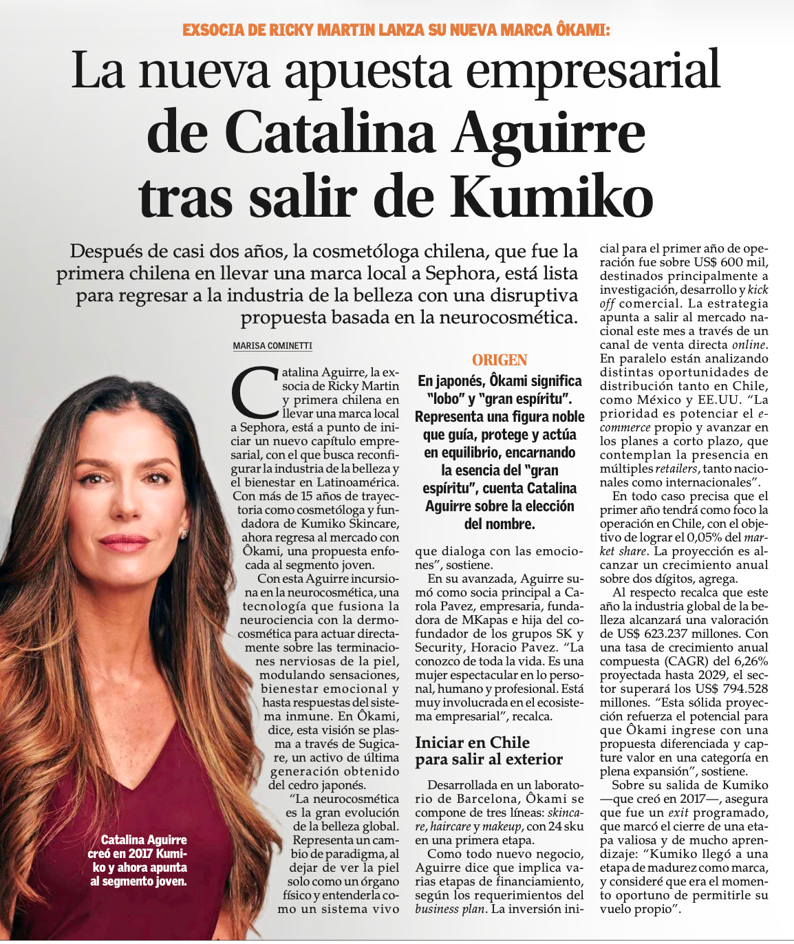 La nueva apuesta empresarial de Catalina Aguirre tras salir de Kumiko